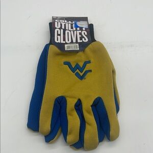 West Virginia University Gloves Adult Embroidered 2-Tone Utility